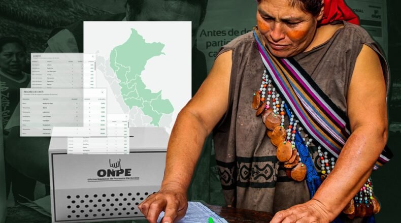 elecciones municipales perú - mapa desigualdad política - wilber huacasi - mongabay latam